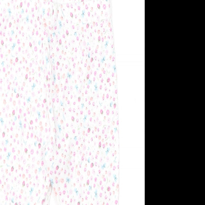 Mothercare Girls Multicoloured Floral Cotton Jogger Leggings Size 6-9 Months