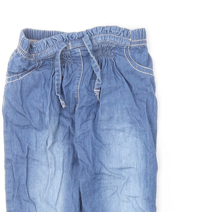 F&F Baby Blue  Cotton Jogger Trousers Size 6-9 Months