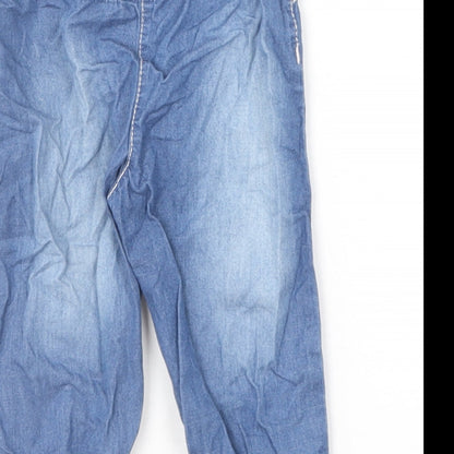 F&F Baby Blue  Cotton Jogger Trousers Size 6-9 Months