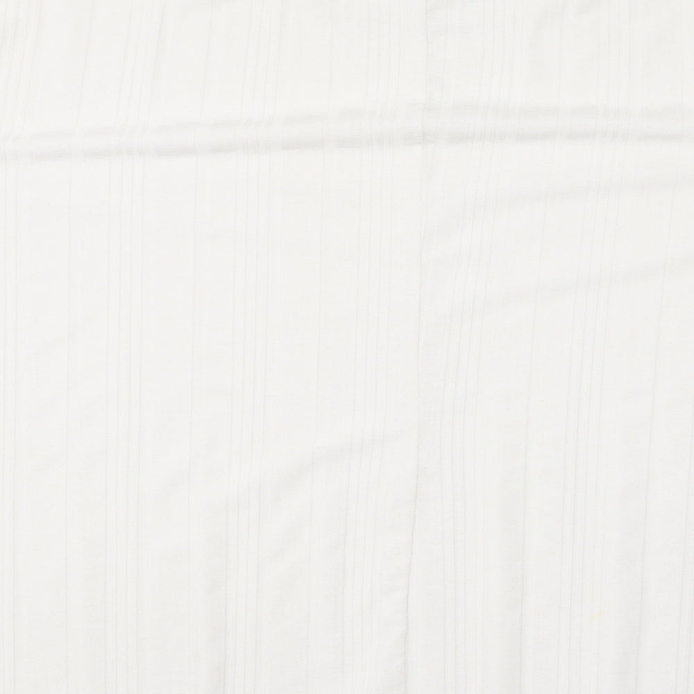 Primark Womens White  Polyester Basic T-Shirt Size XL Round Neck