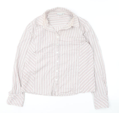 Womens UK Size 16 Dimensions Red Basic Button-Up
