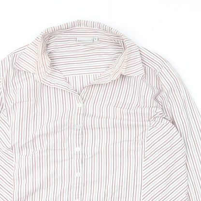 Womens UK Size 16 Dimensions Red Basic Button-Up