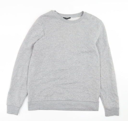 Mens UK Size S River Island Grey Pullover Sweatshirt