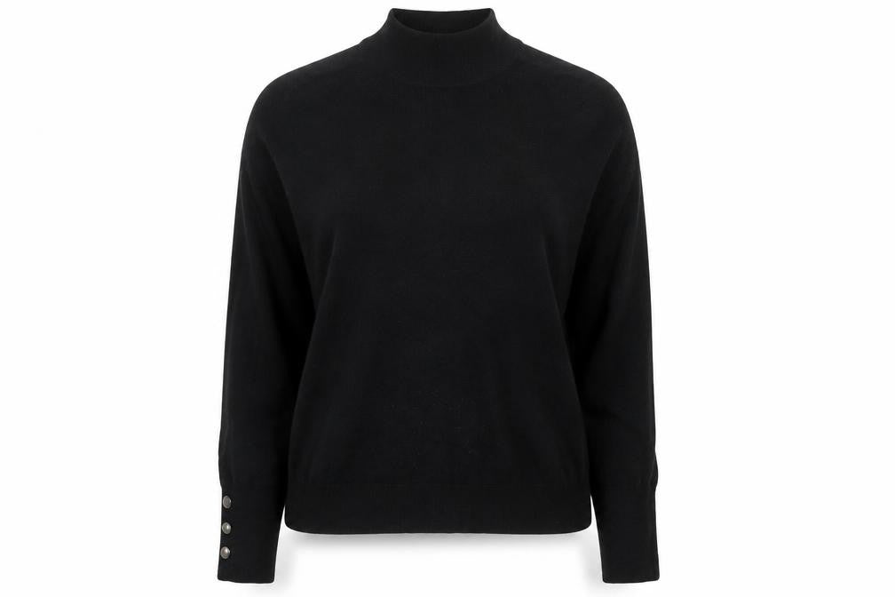 Womens UK Size 12 F&F Black Pullover Jumper