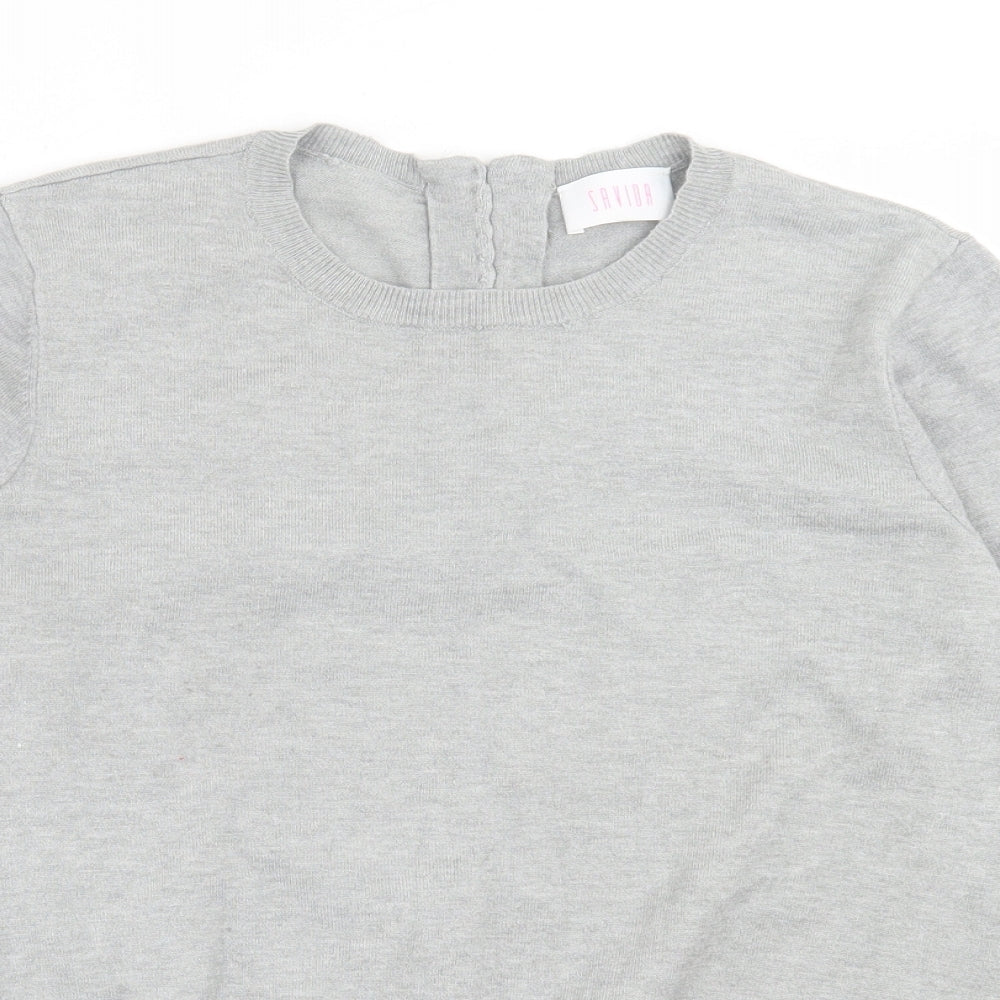 Womens UK Size L Savida Grey Pullover Jumper