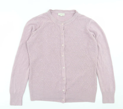 Womens UK Size M paramour Purple Cardigan Jumper