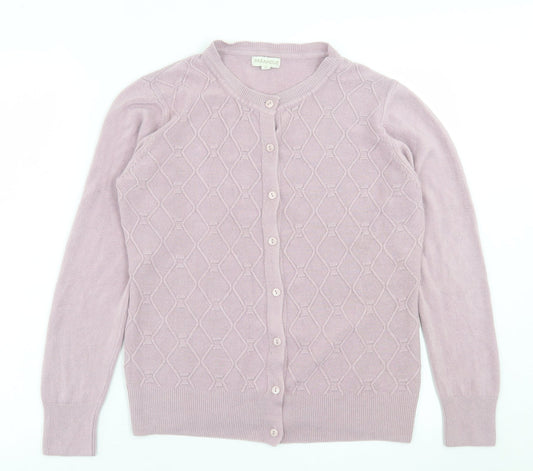 Womens UK Size M paramour Purple Cardigan Jumper