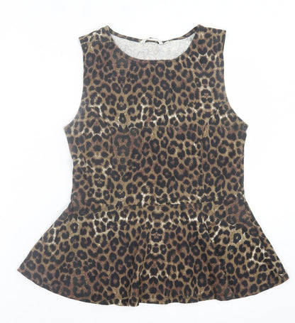 Womens UK Size 14 New Look Brown Basic Tank