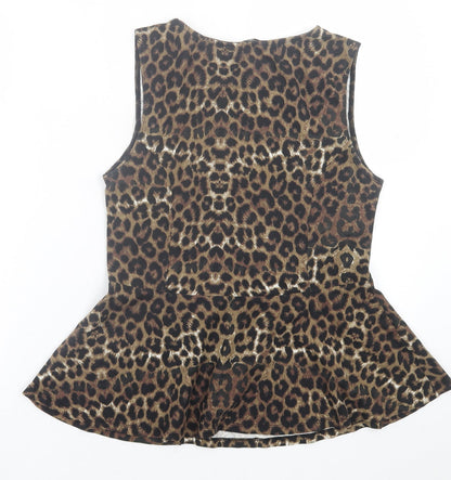 Womens UK Size 14 New Look Brown Basic Tank