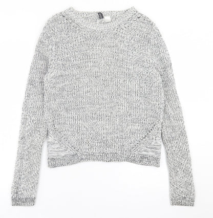 Womens UK Size M h7m Grey Pullover Jumper