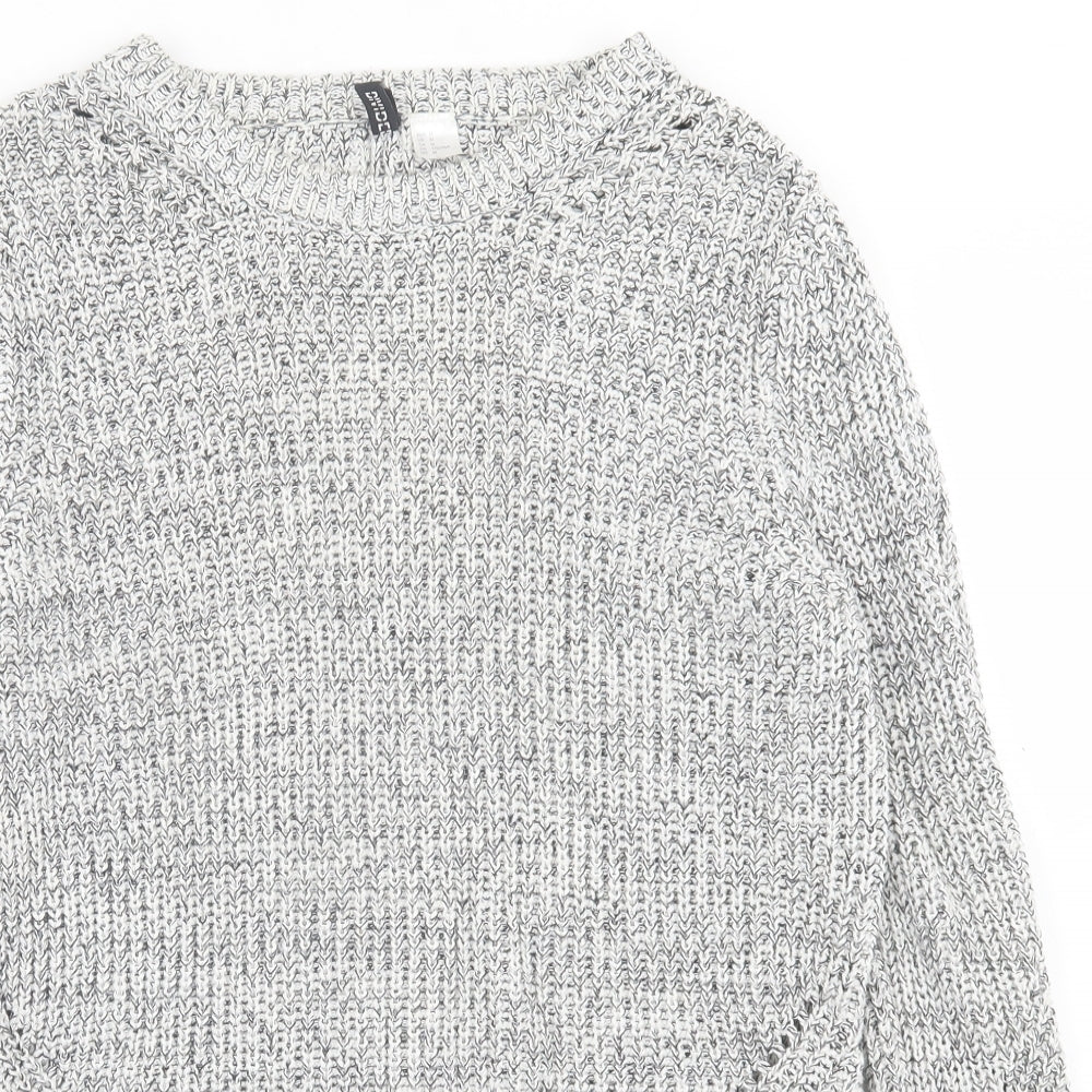 Womens UK Size M h7m Grey Pullover Jumper