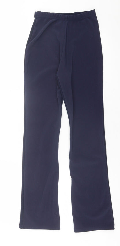 Womens UK Size 8 Preworn Regular Fit  Blue Trousers