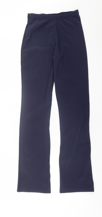 Womens UK Size 8 Preworn Regular Fit  Blue Trousers