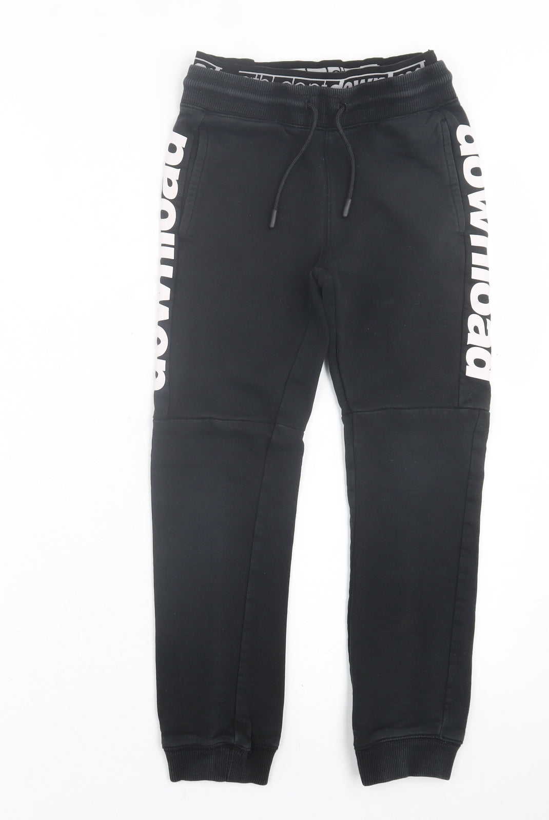 athletic dept Boys Black  Cotton Jogger Trousers Size 9 Months  Regular Tie