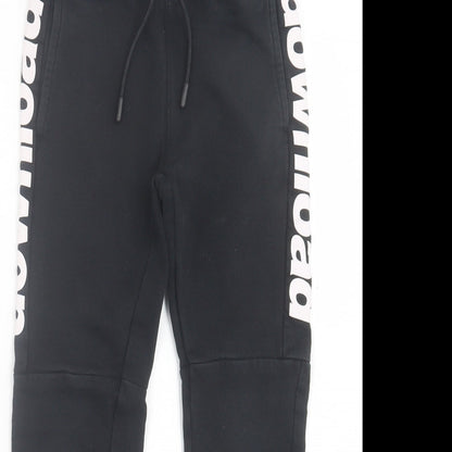 athletic dept Boys Black  Cotton Jogger Trousers Size 9 Months  Regular Tie