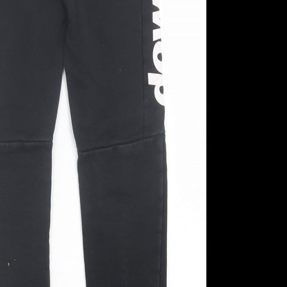 athletic dept Boys Black  Cotton Jogger Trousers Size 9 Months  Regular Tie