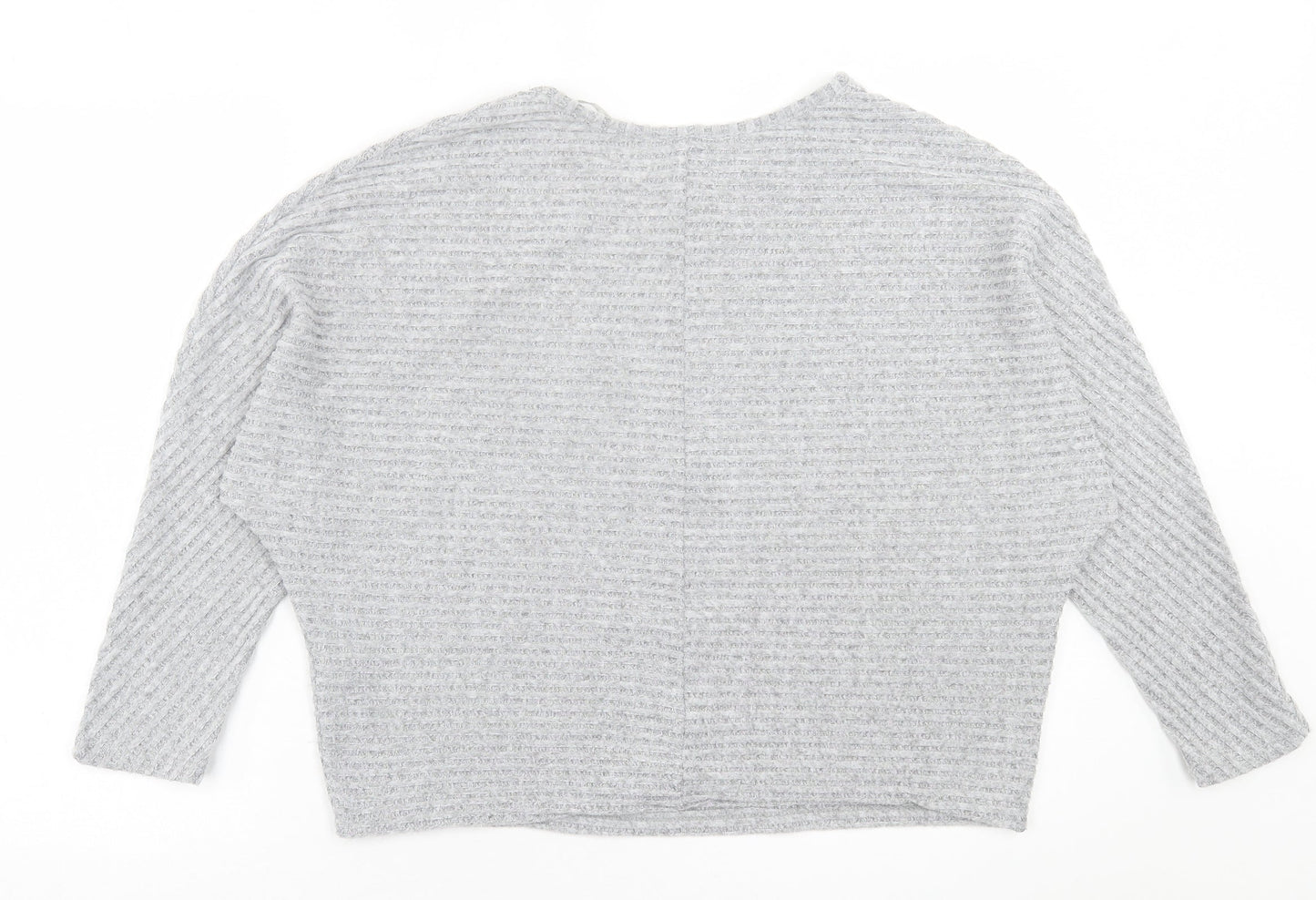 Primark Womens Grey  Polyester Basic T-Shirt Size S Crew Neck