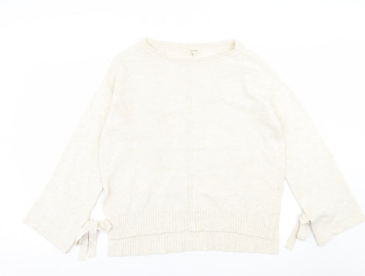 Womens UK Size S River Island Beige Pullover Jumper