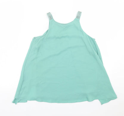 Womens UK Size 6 NEXT Green Basic Tank