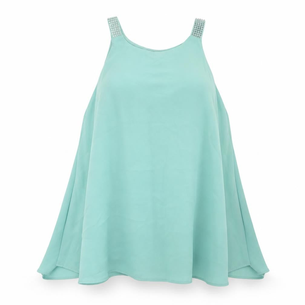 Womens UK Size 6 NEXT Green Basic Tank