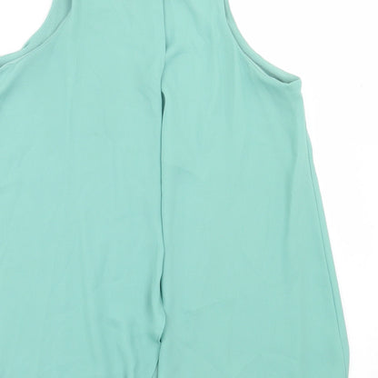 Womens UK Size 6 NEXT Green Basic Tank