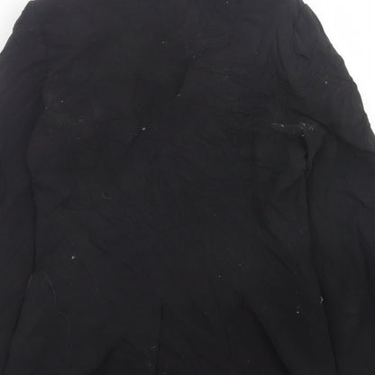 New Look Womens Black   Jacket Blazer Size 14  Button