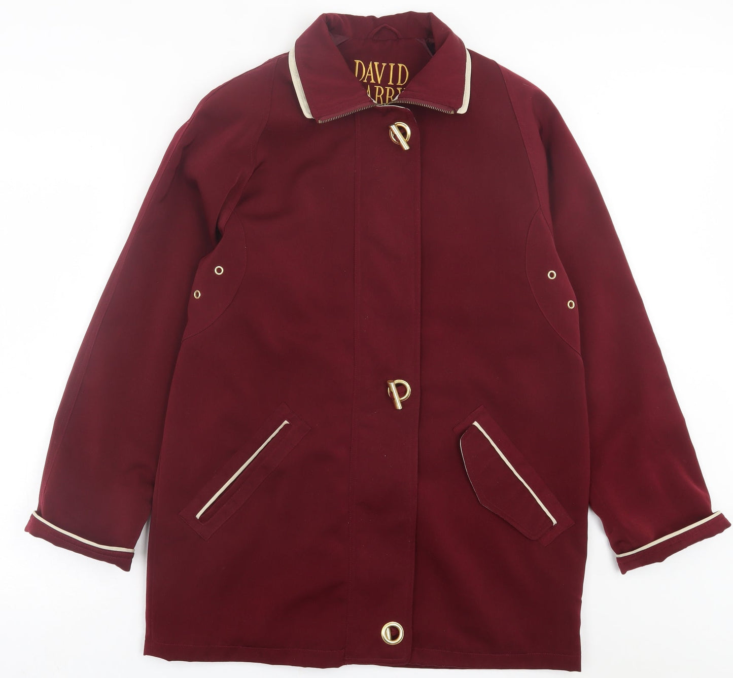 Womens UK Size 12 David Barry Red Jacket