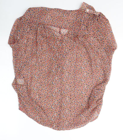 Womens UK Size 12 Luxzuz Red Basic Blouse