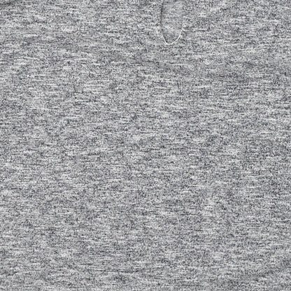 F&F Womens Grey  Viscose Basic Blouse Size 12 Round Neck