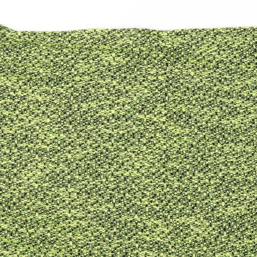 Womens UK Size 10 River Island Green Jersey T-Shirt
