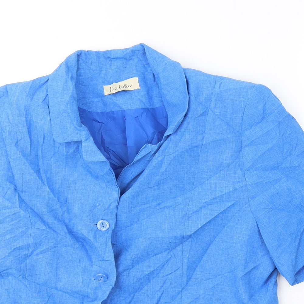 Womens UK Size 16 Isabelle Blue Basic T-Shirt