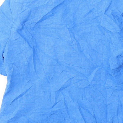 Womens UK Size 16 Isabelle Blue Basic T-Shirt