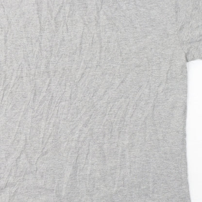 Womens UK Size 10 New Look Grey Basic T-Shirt