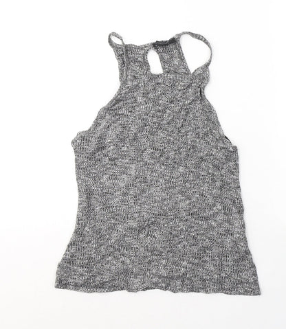Womens UK Size 14 Atmosphere Grey Basic T-Shirt