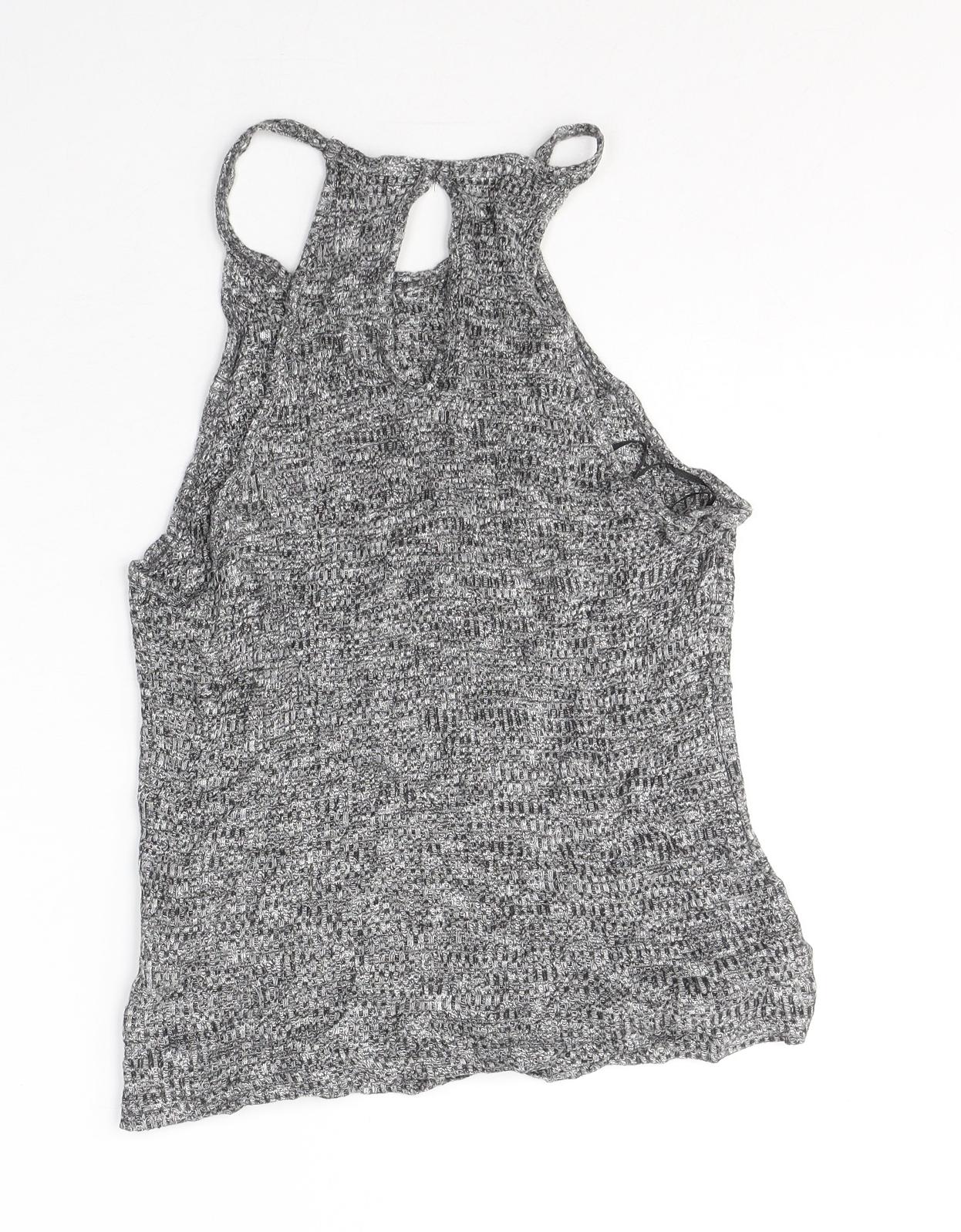 Womens UK Size 14 Atmosphere Grey Basic T-Shirt