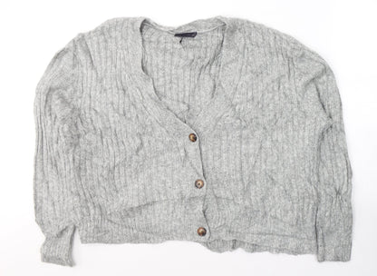 Womens UK Size XL Marks and Spencer Grey Cardigan Jumper