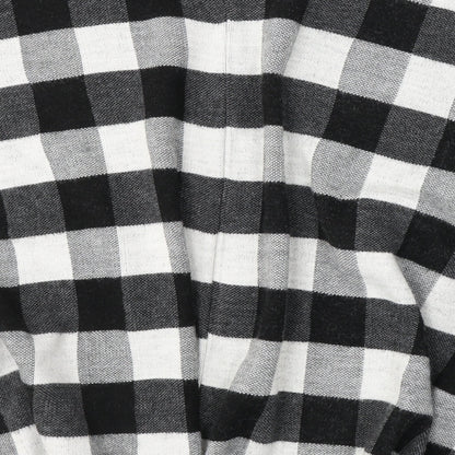 New Look Womens Grey V-Neck Check Acrylic Cardigan Jumper One Size