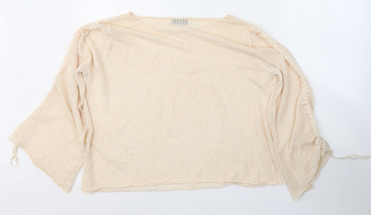 Womens UK Size S Zara Ivory Pullover Jumper