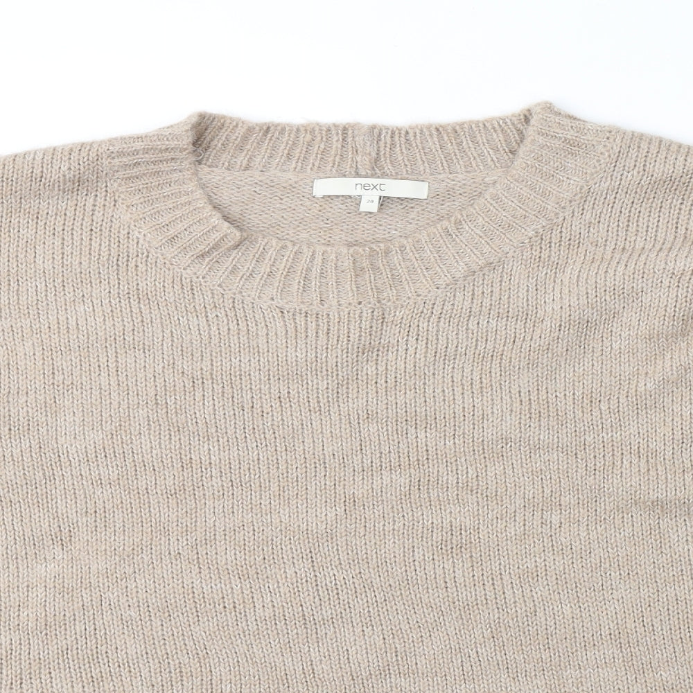 Womens UK Size 10 NEXT Beige Pullover Jumper