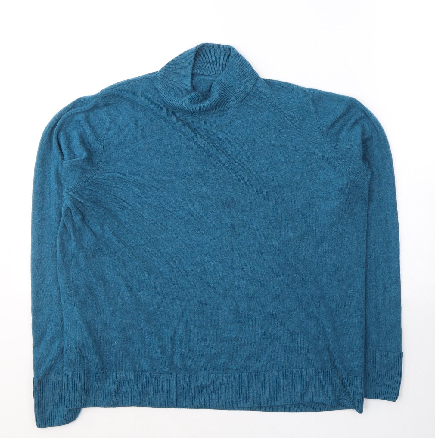 Womens UK Size 18 Marks and Spencer Blue Pullover Jumper