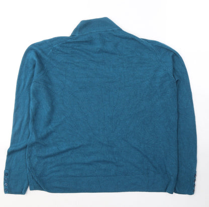 Womens UK Size 18 Marks and Spencer Blue Pullover Jumper