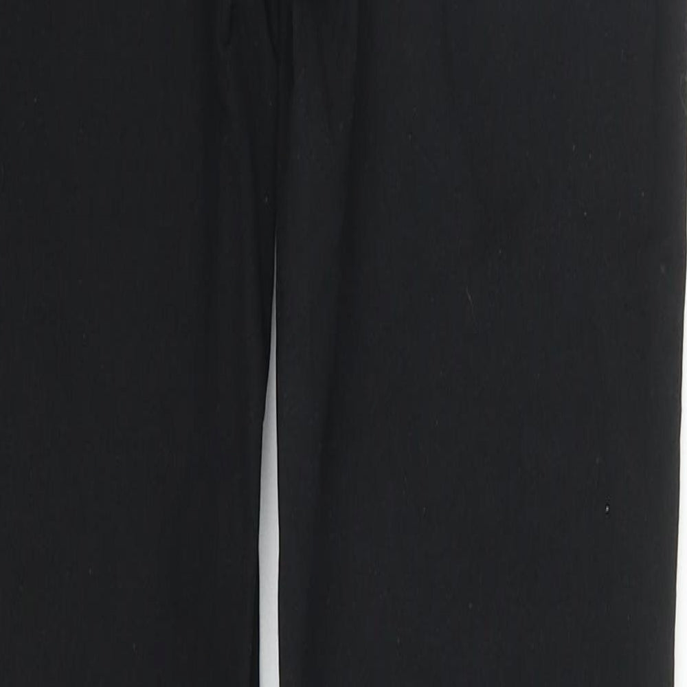 Denim & Co. Womens Black  Cotton Straight Jeans Size 8 L30 in Regular Zip