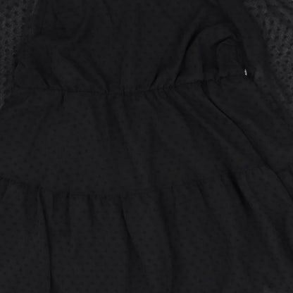 SheIn Womens Black  Polyester Fit & Flare  Size XL  V-Neck