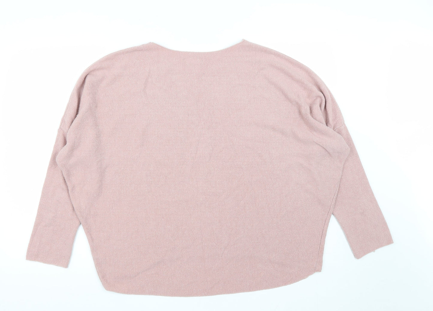 Womens UK Size M Preworn Pink Pullover Jumper