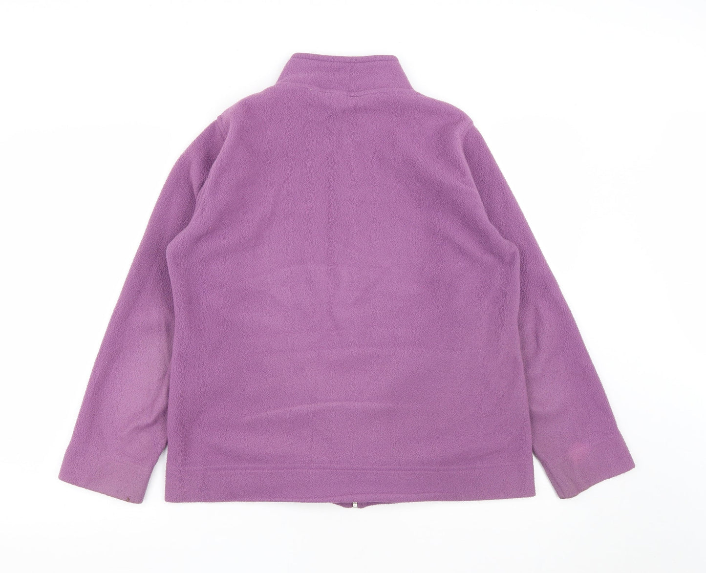 Womens UK Size M EWM Purple Full Zip Sweatshirt