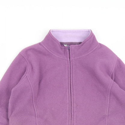 Womens UK Size M EWM Purple Full Zip Sweatshirt