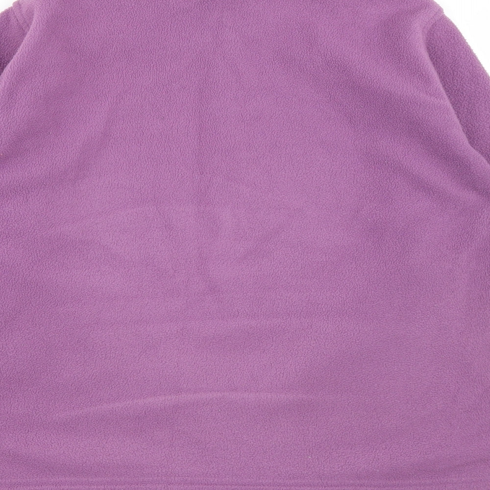 Womens UK Size M EWM Purple Full Zip Sweatshirt