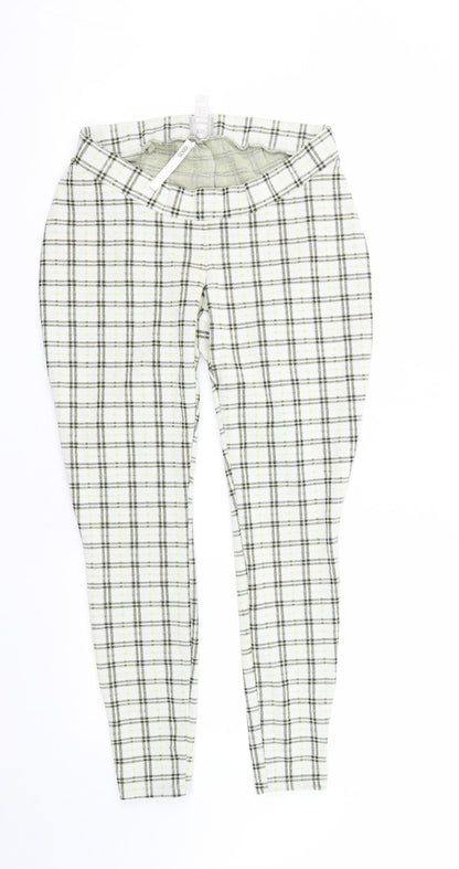 Womens UK Size 8 ASOS Regular Fit Cropped Multicoloured Trousers