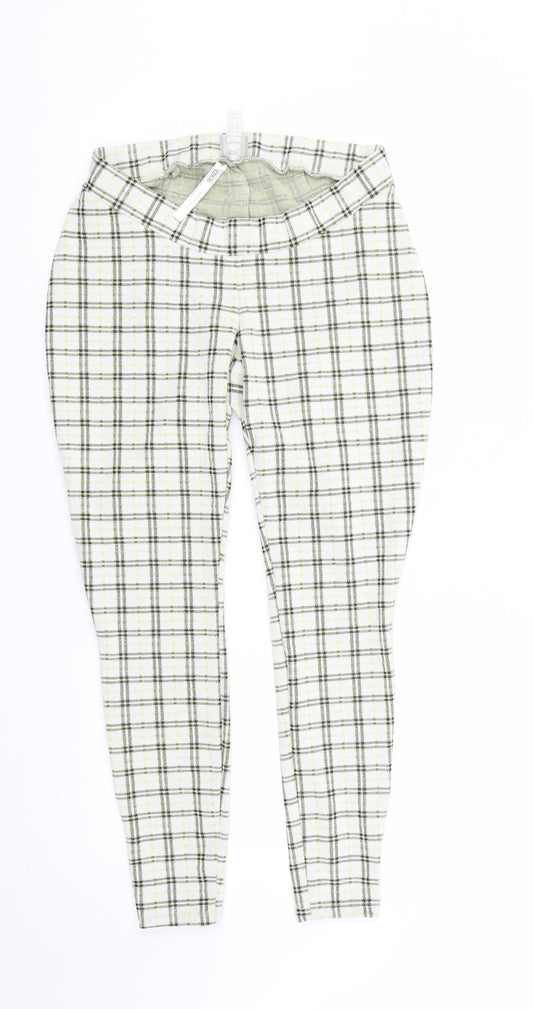 Womens UK Size 8 ASOS Regular Fit Cropped Multicoloured Trousers
