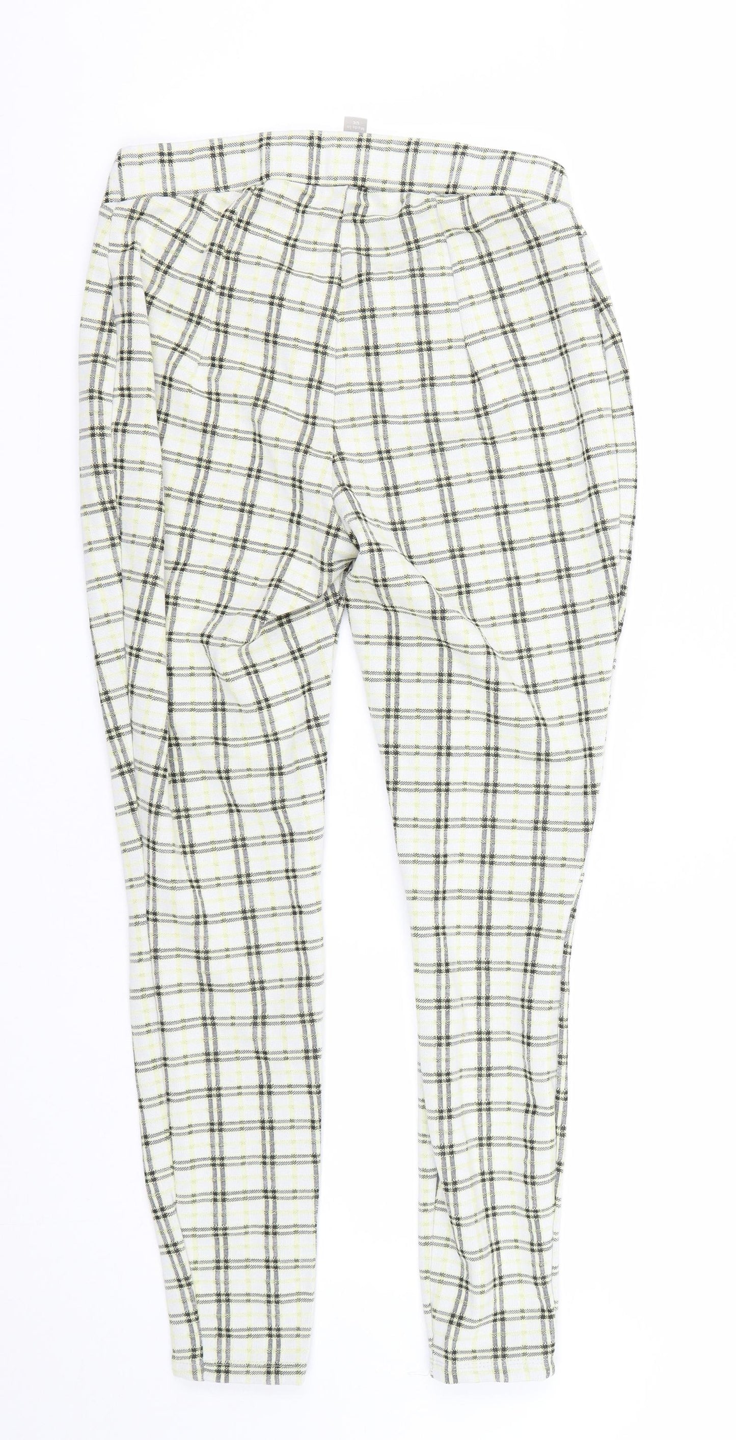 Womens UK Size 8 ASOS Regular Fit Cropped Multicoloured Trousers